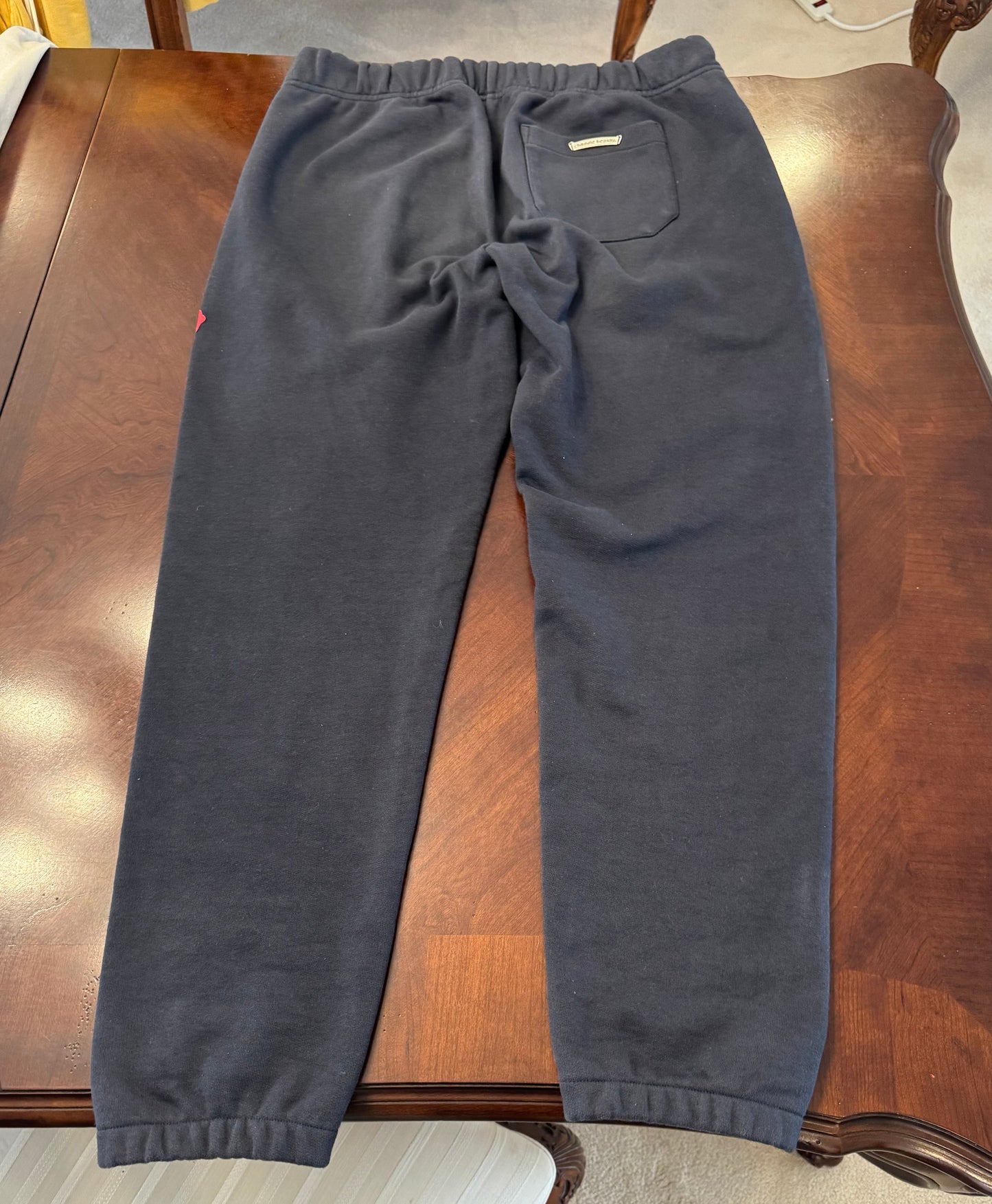 Chrome Hearts Red Triple Cross Patches Sweatpants Navy/Red