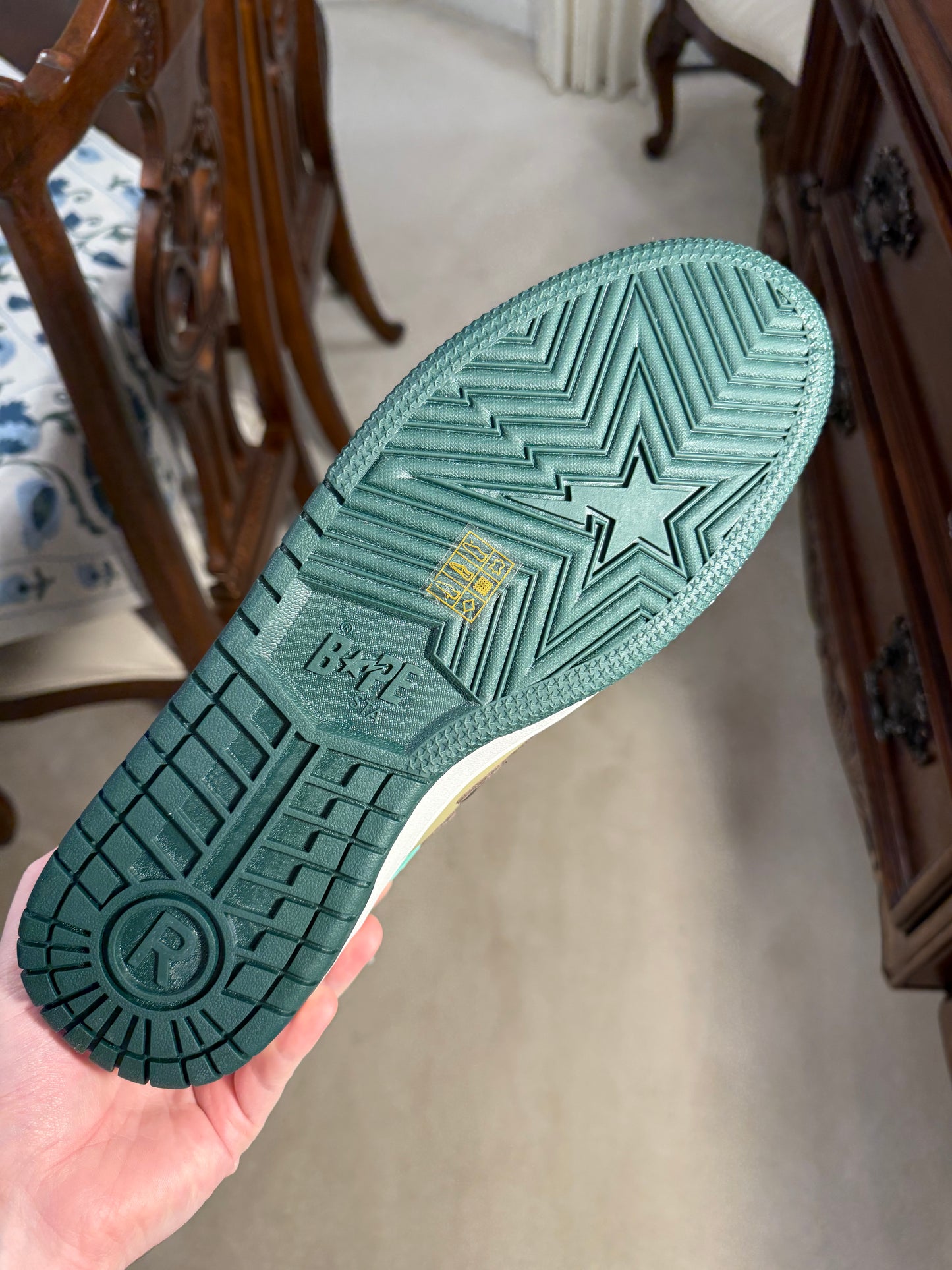 A Bathing Ape Bape Sk8 Sta Camo Green