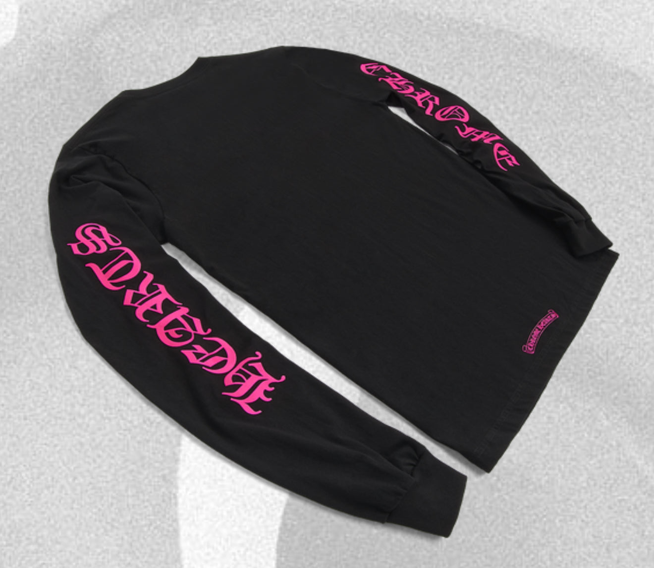 Chrome Hearts Long Sleeve Pocket Crew Hot Pink/Black