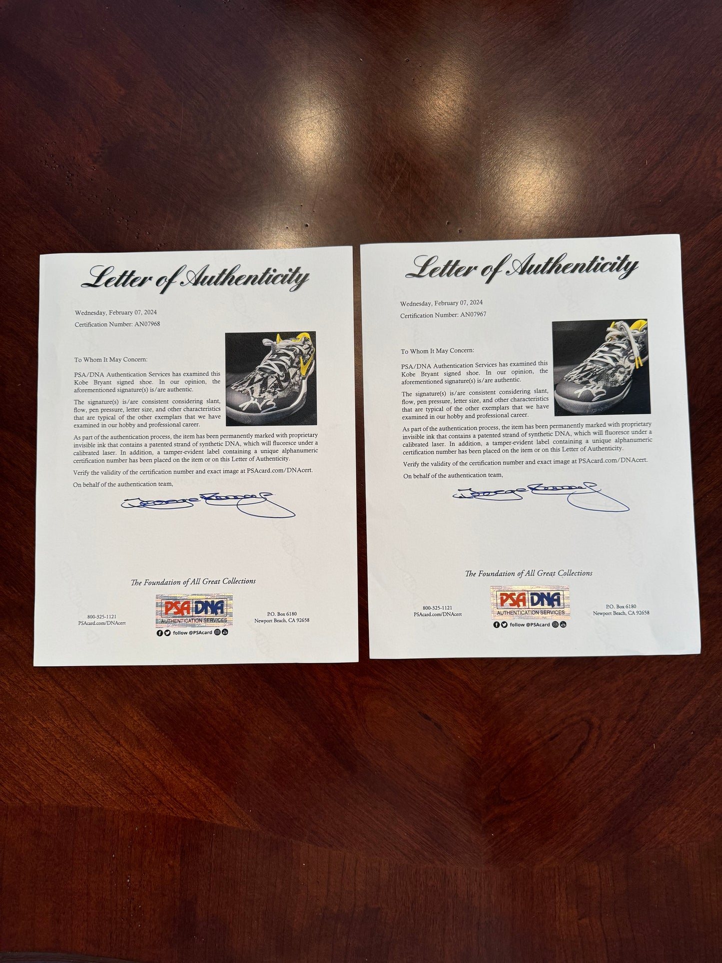 Kobe 8 PE Dual Signed