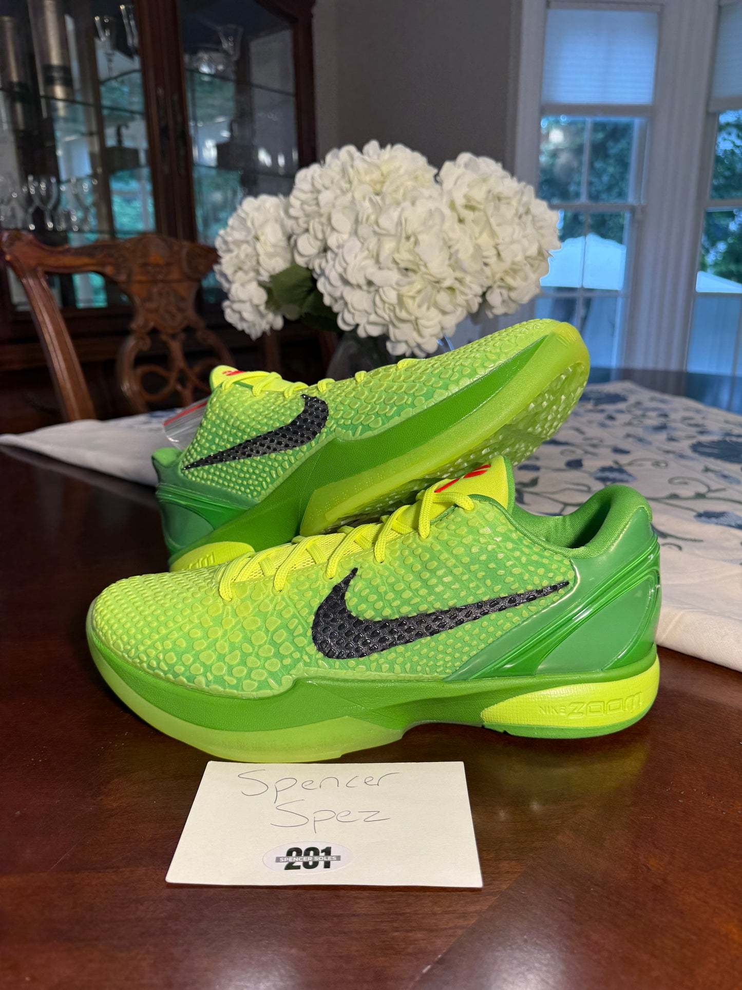 Kobe 6 Protro Grinch