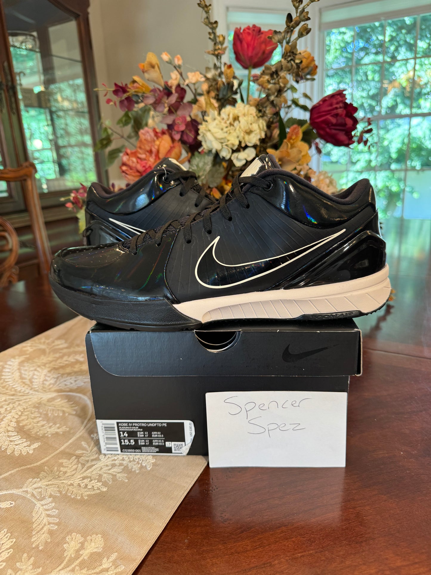 Kobe 4 Protro Undefeated Black