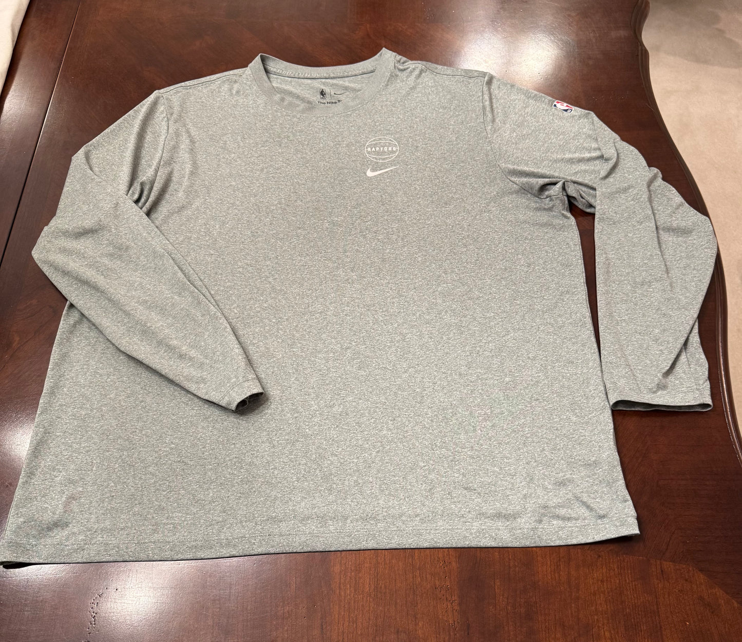 Nike NBA Toronto Raptors Team Issued Long Sleeve Shirt Dri-Fit