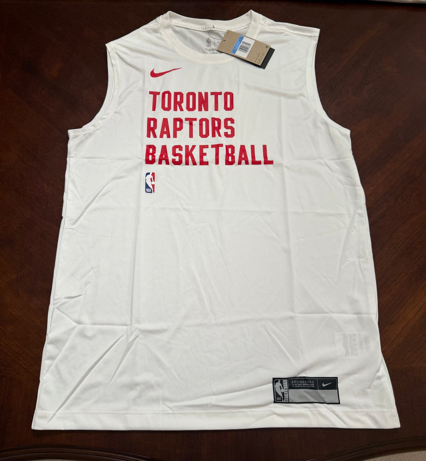 Nike NBA Toronto Raptors Team Issued Sleeveless Shirt