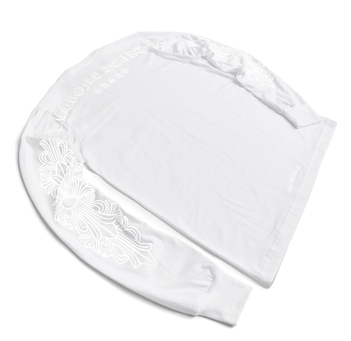 Chrome Hearts Long Sleeve Pocket Crew White/White