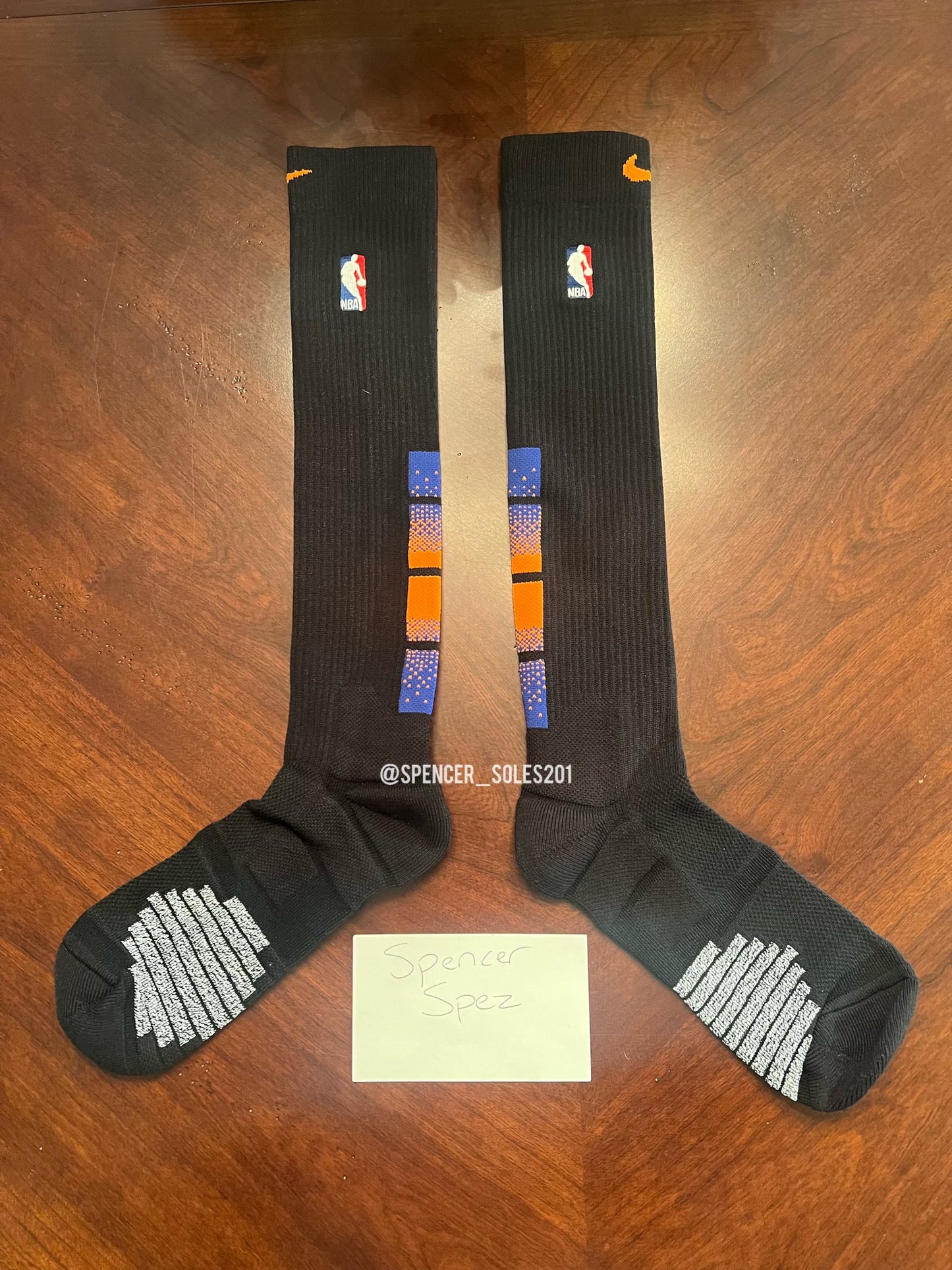 Nike NBA Team Issued New York Knicks Basketball Socks