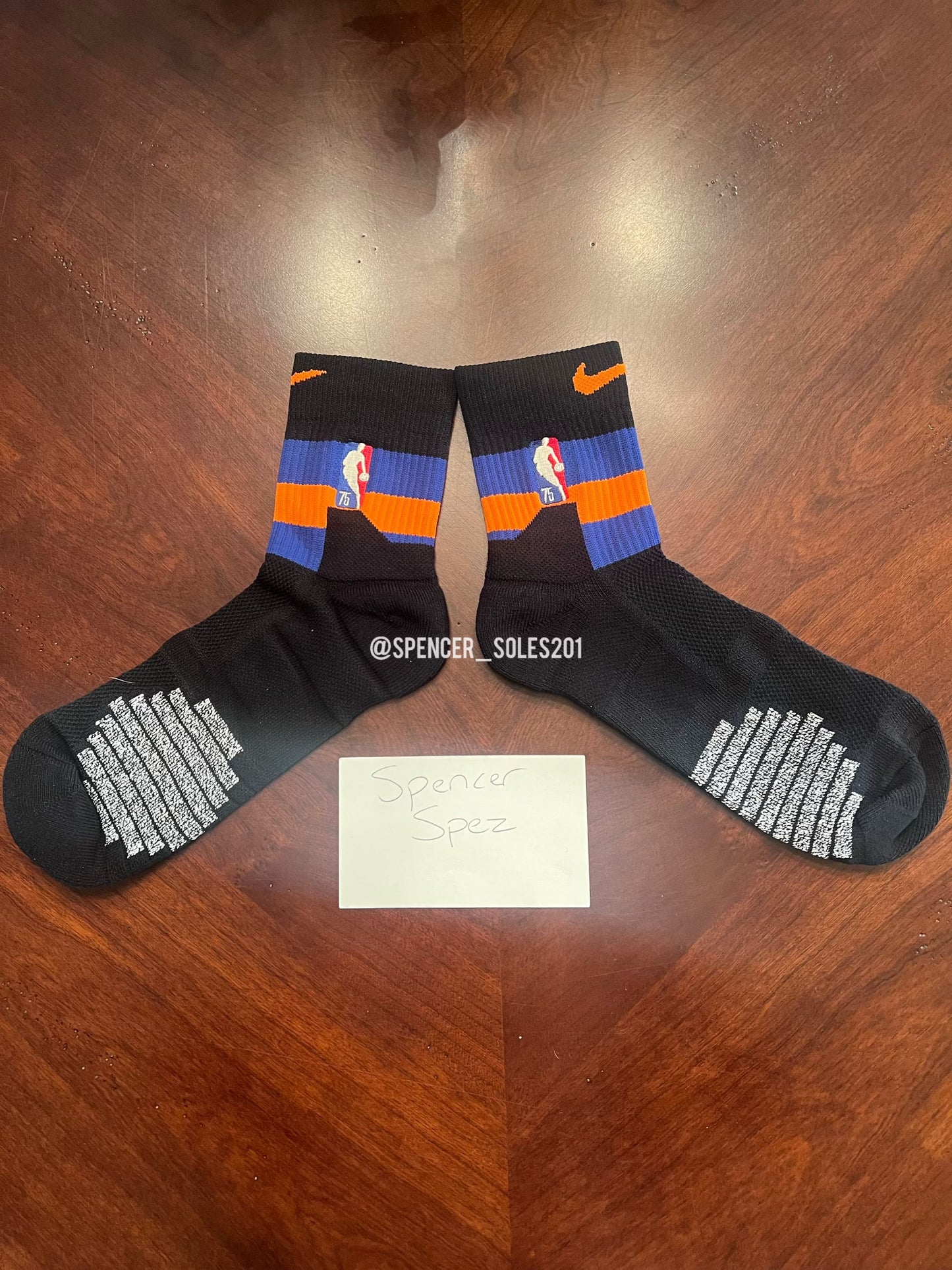 Nike NBA Team Issued New York Knicks Basketball Socks