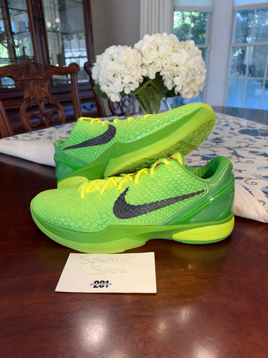 Kobe 6 Protro Grinch