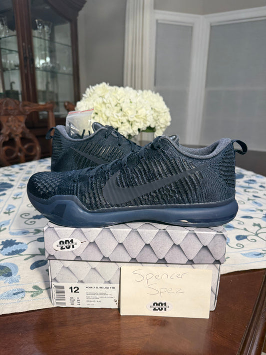 Kobe 10 Elite Low Fade to Black