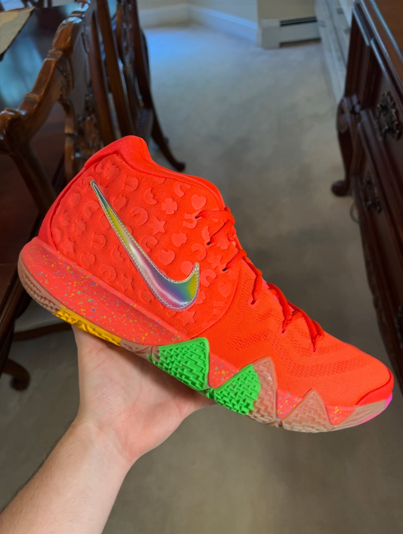 Kyrie 4 lucky charms shops size 7