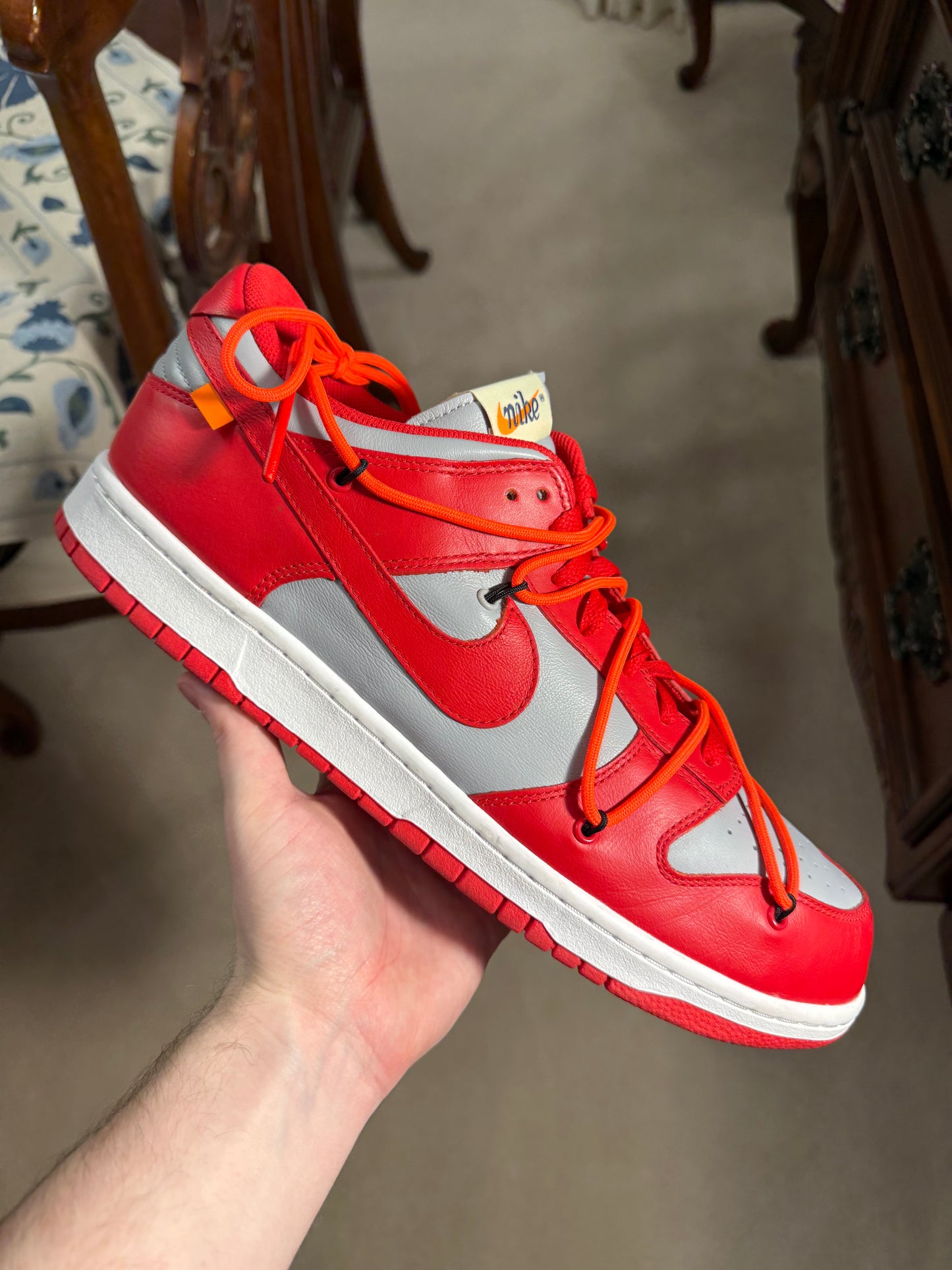 Nike Dunk Low Off-White University Red