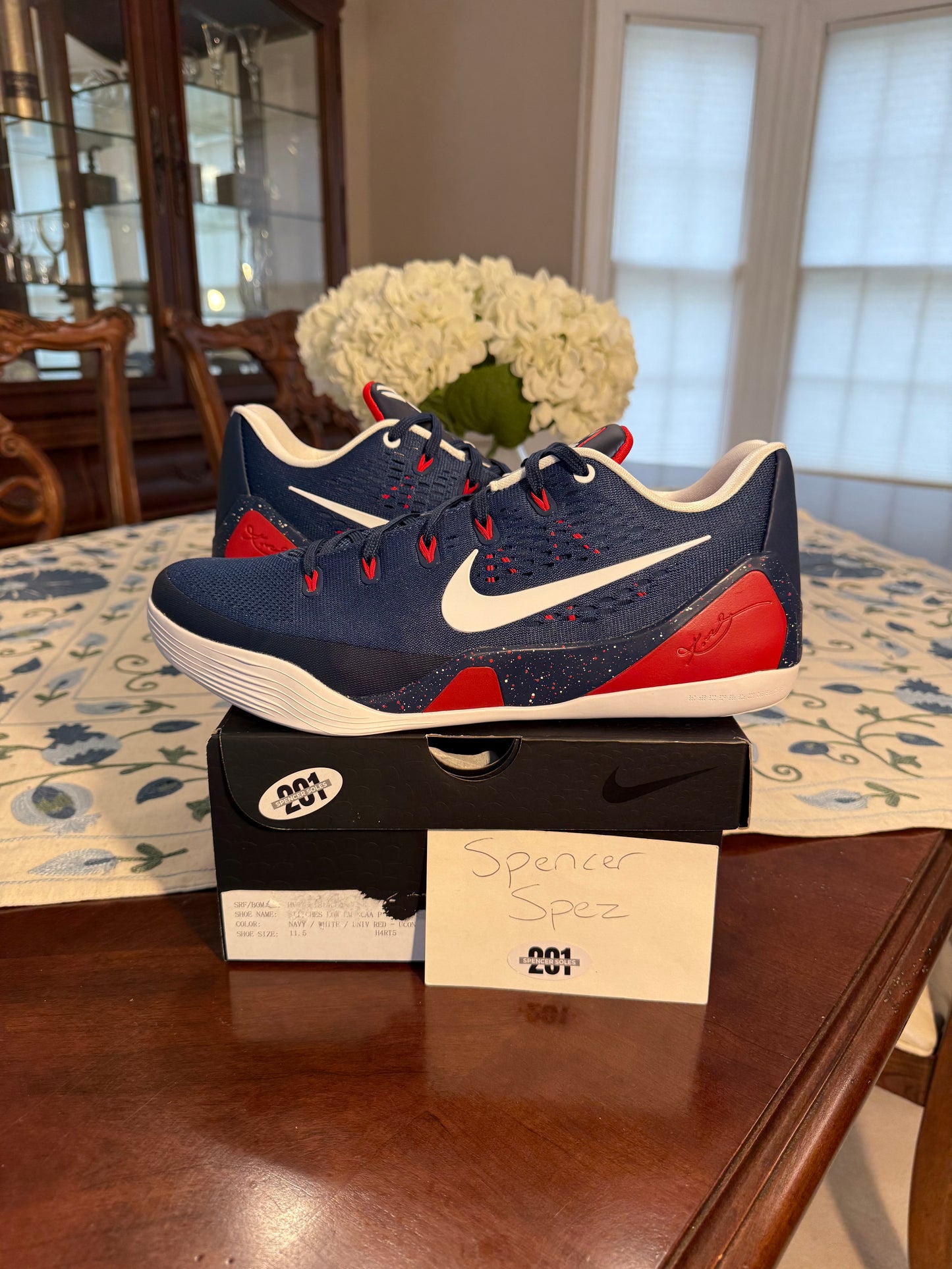 Kobe 9 EM Low Protro UConn PE Blue