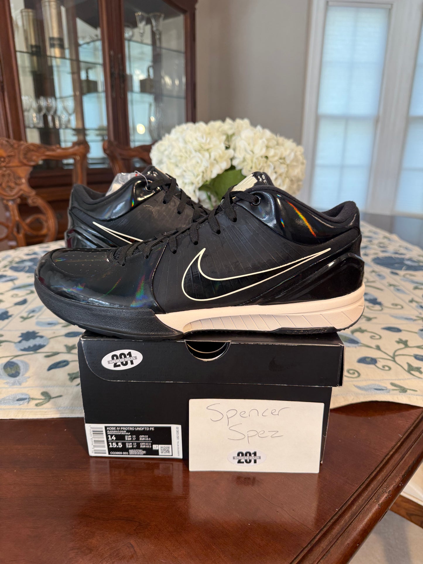 Kobe 4 Protro Undefeated Black