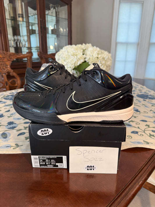 Kobe 4 Protro Undefeated Black