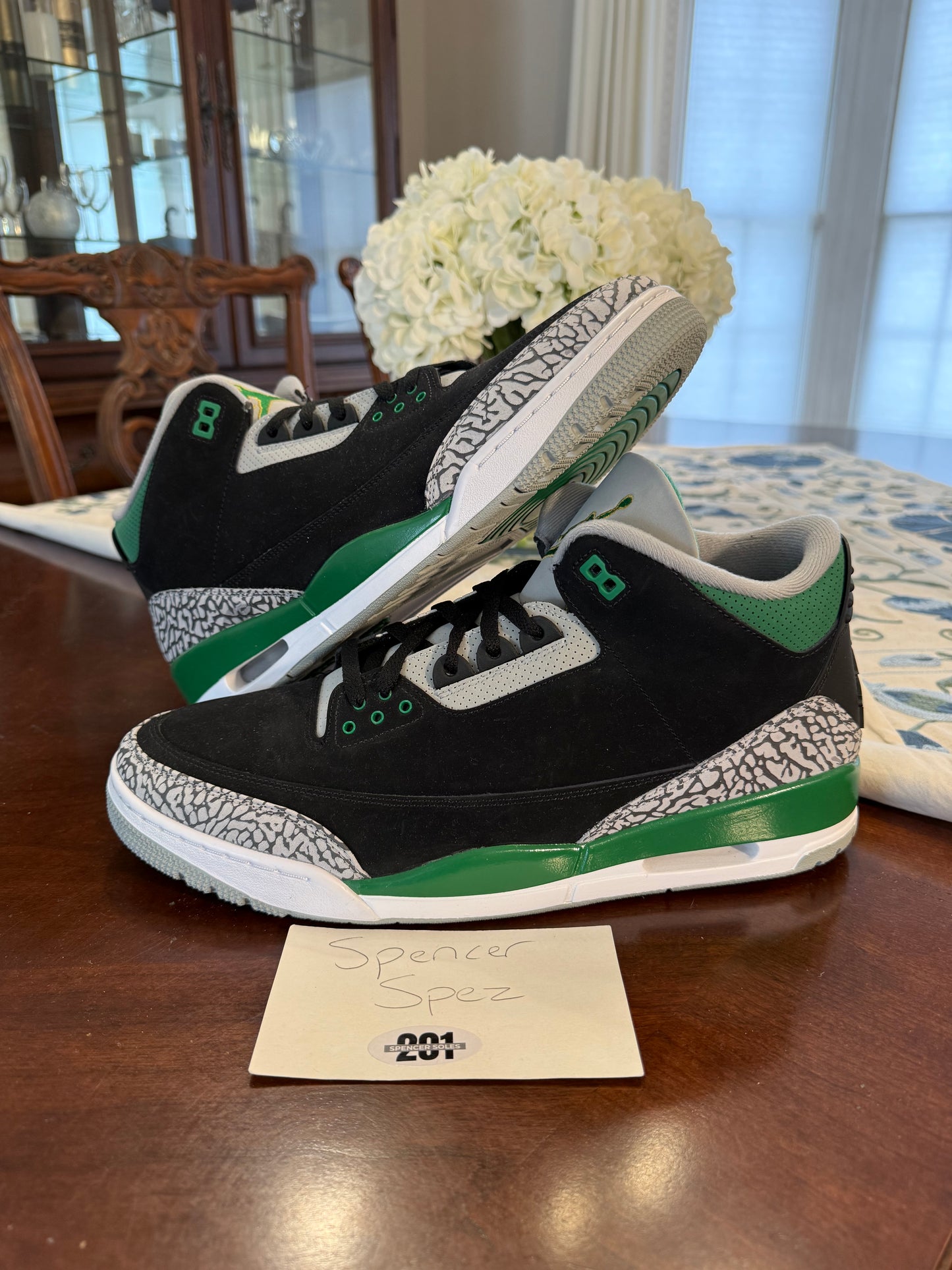 Jordan Retro 3 Pine Green