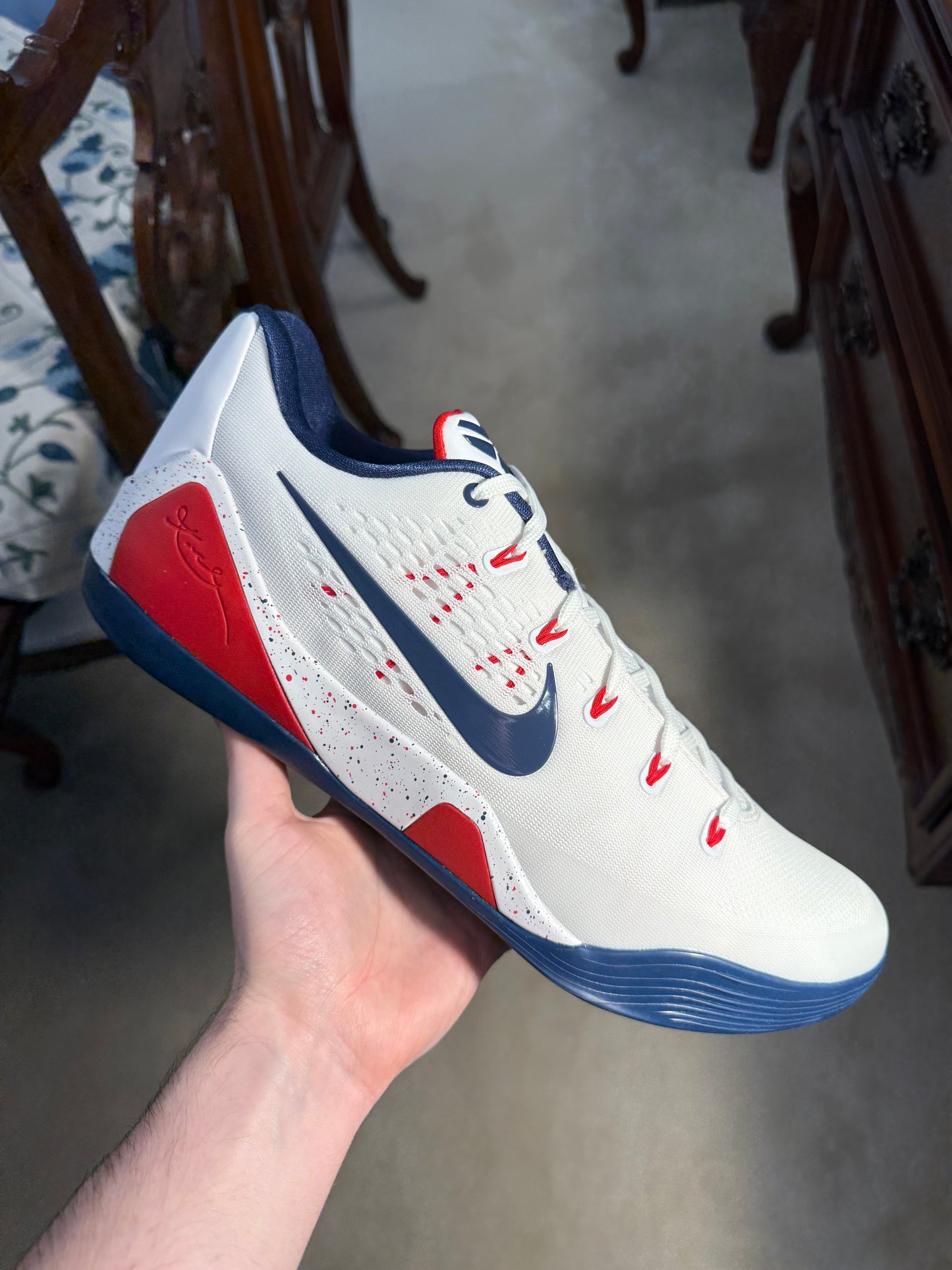 Kobe 9 EM Low Protro UConn PE White