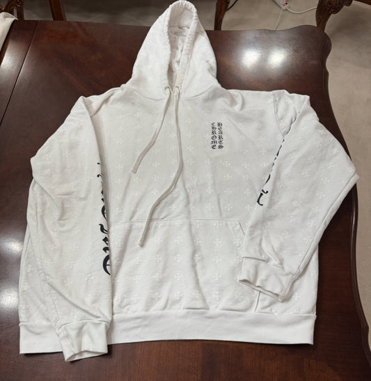 Chrome Hearts Plus Cross Horseshoe Hoodie White
