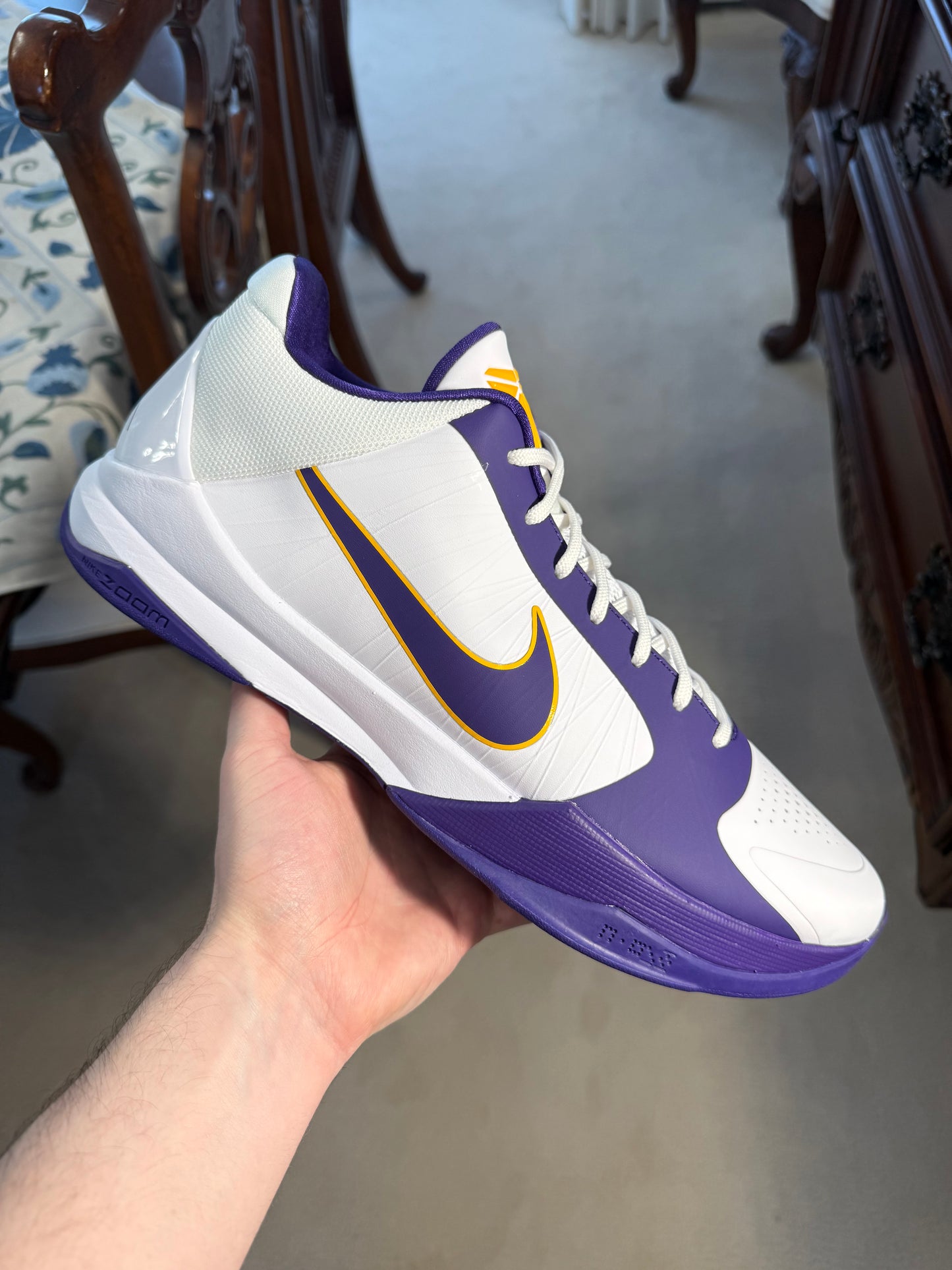 Kobe 5 Protro LSU PE White