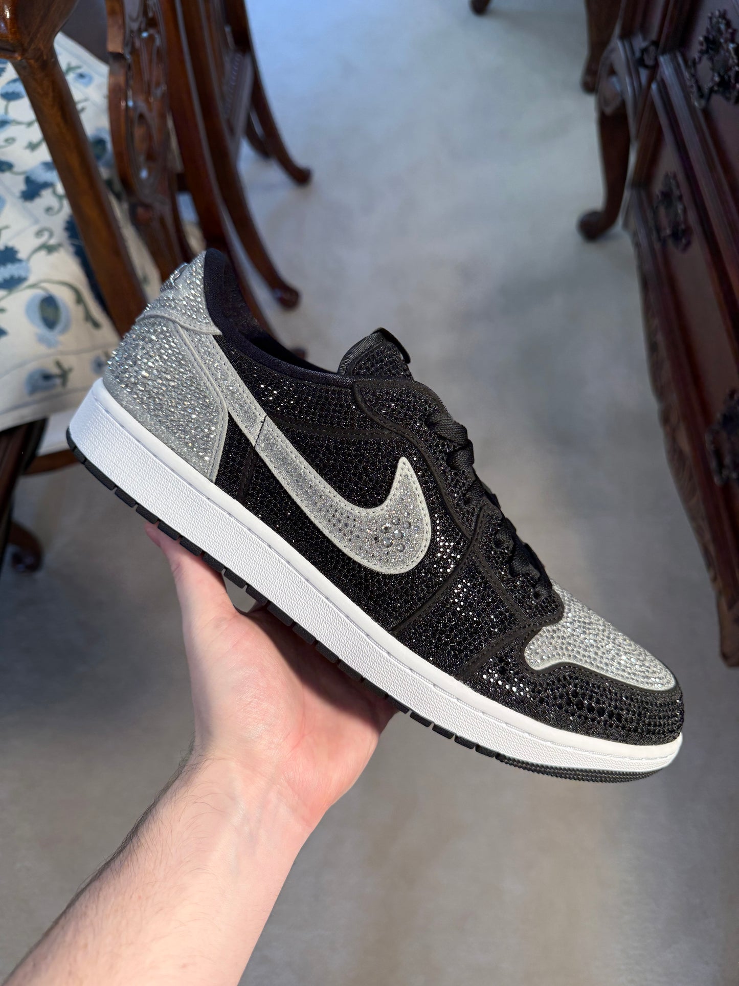 Jordan Retro 1 Low Swarovski Wmns