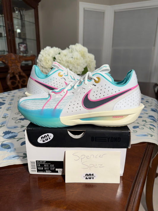 Nike GT Cut 3 White Teal Playful Pink