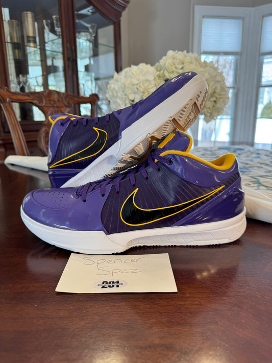 Kobe 4 Protro Undefeated Lakers