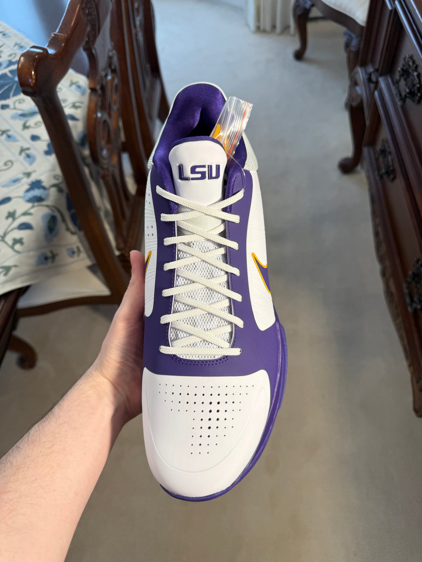 Kobe 5 Protro LSU PE White