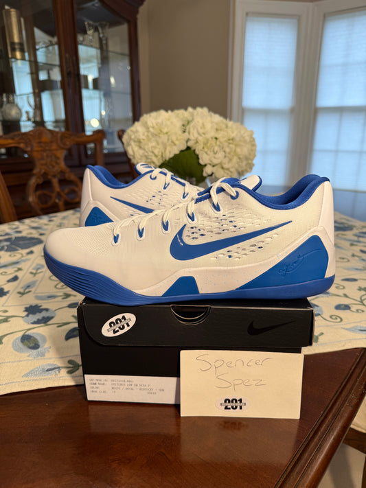 Kobe 9 EM Low Protro Kentucky PE White