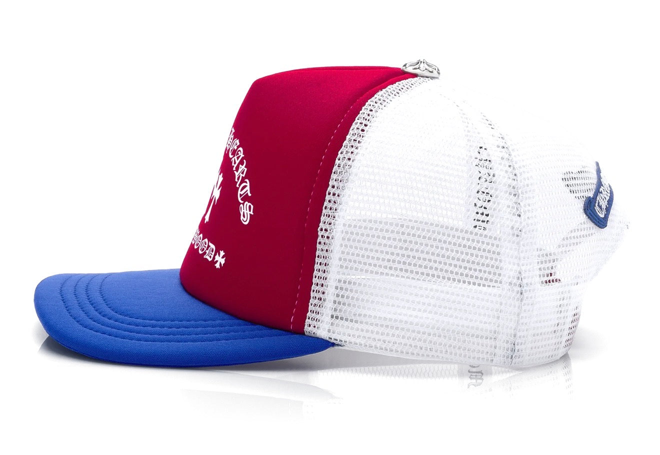 Chrome Hearts Trucker Hat Red/White Blue