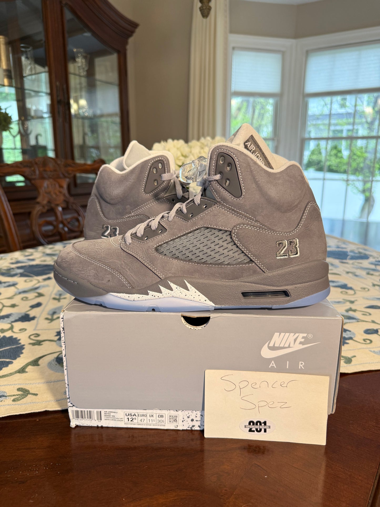 Jordan Retro 5 Wolf Grey 2026