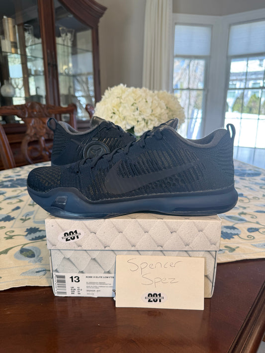 Kobe 10 Elite Low Fade to Black