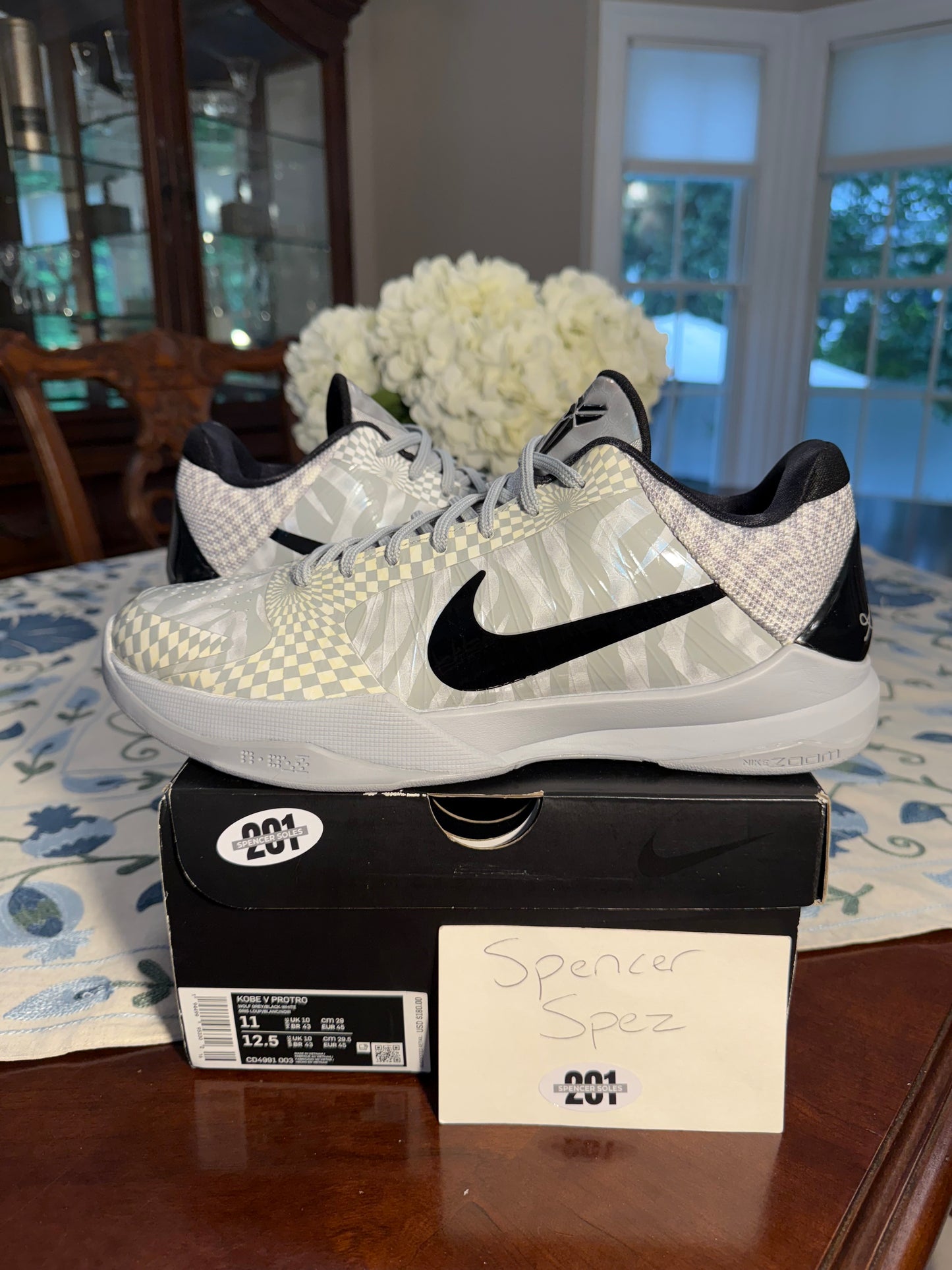 Kobe 5 Protro Derozan Zebra