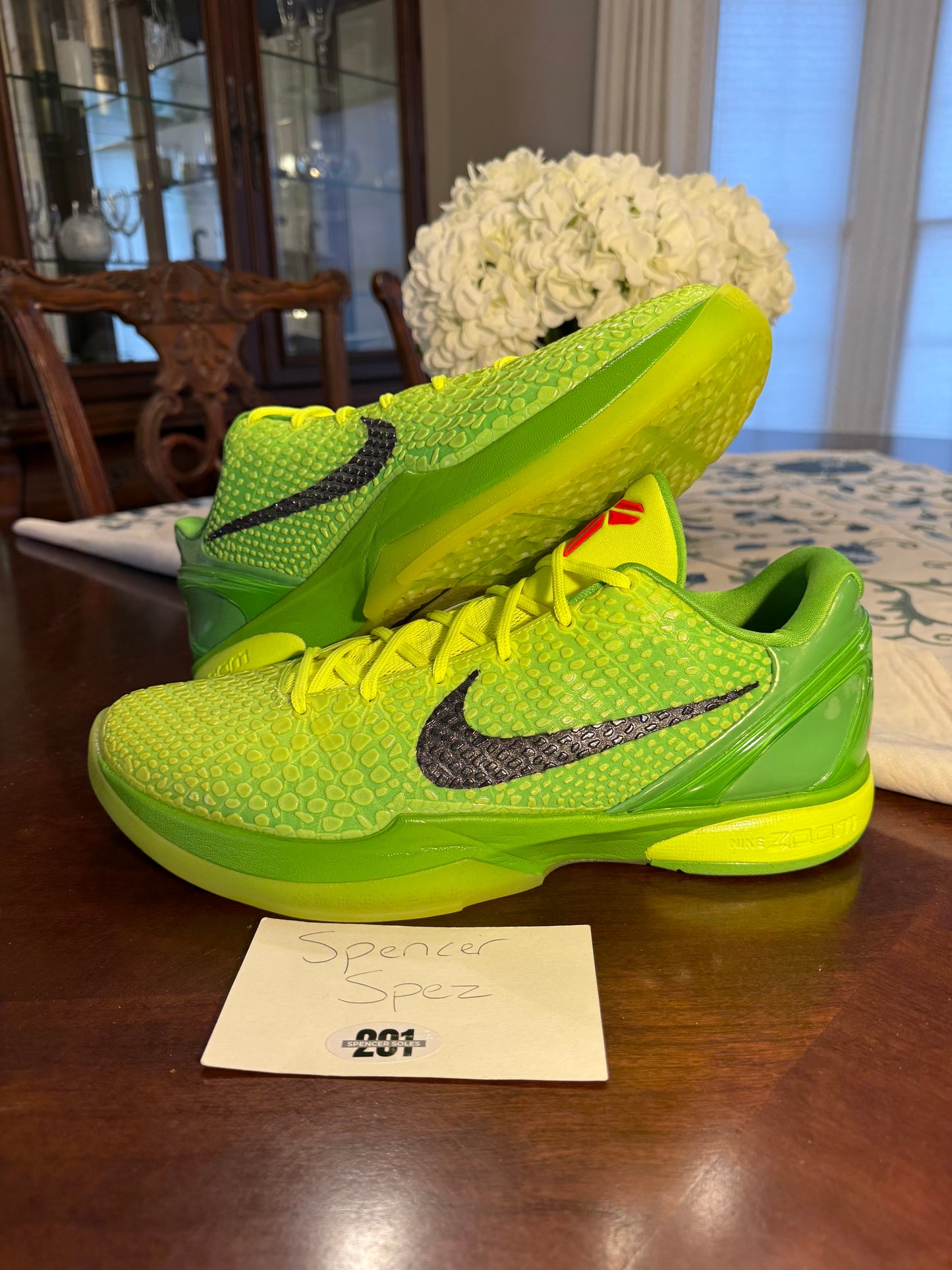 Kobe 6 Protro Grinch