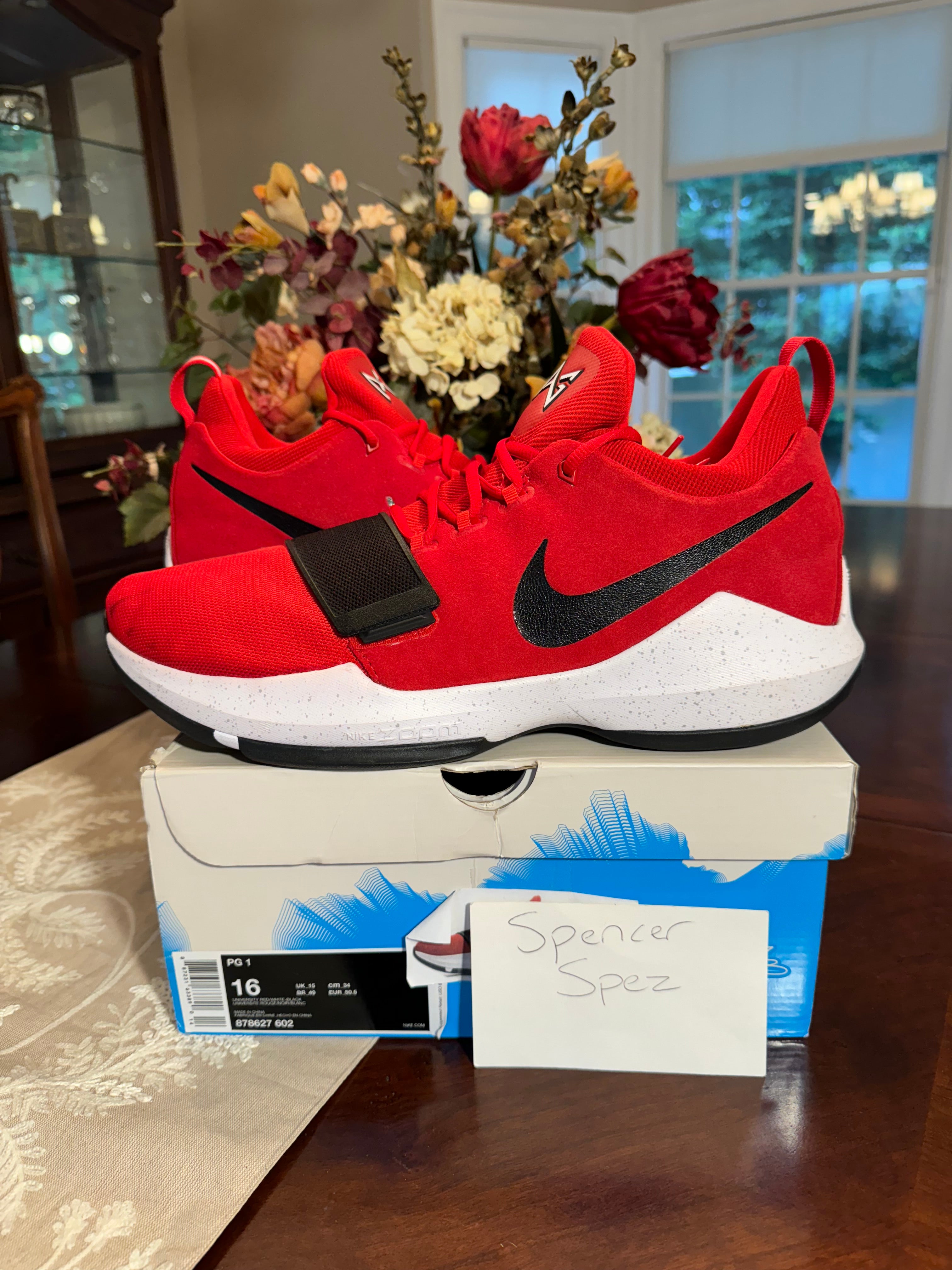 PG 1 University Red Spencer Soles