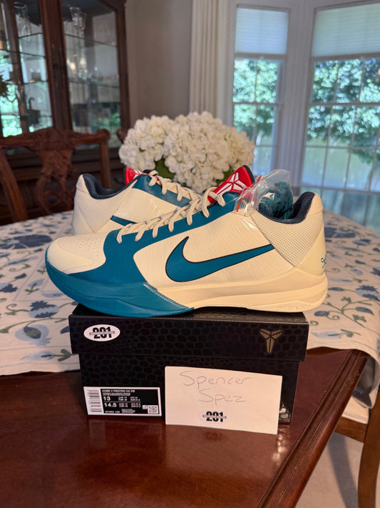 Kobe 5 Protro Caitlin Clark Coconut Milk Spruce