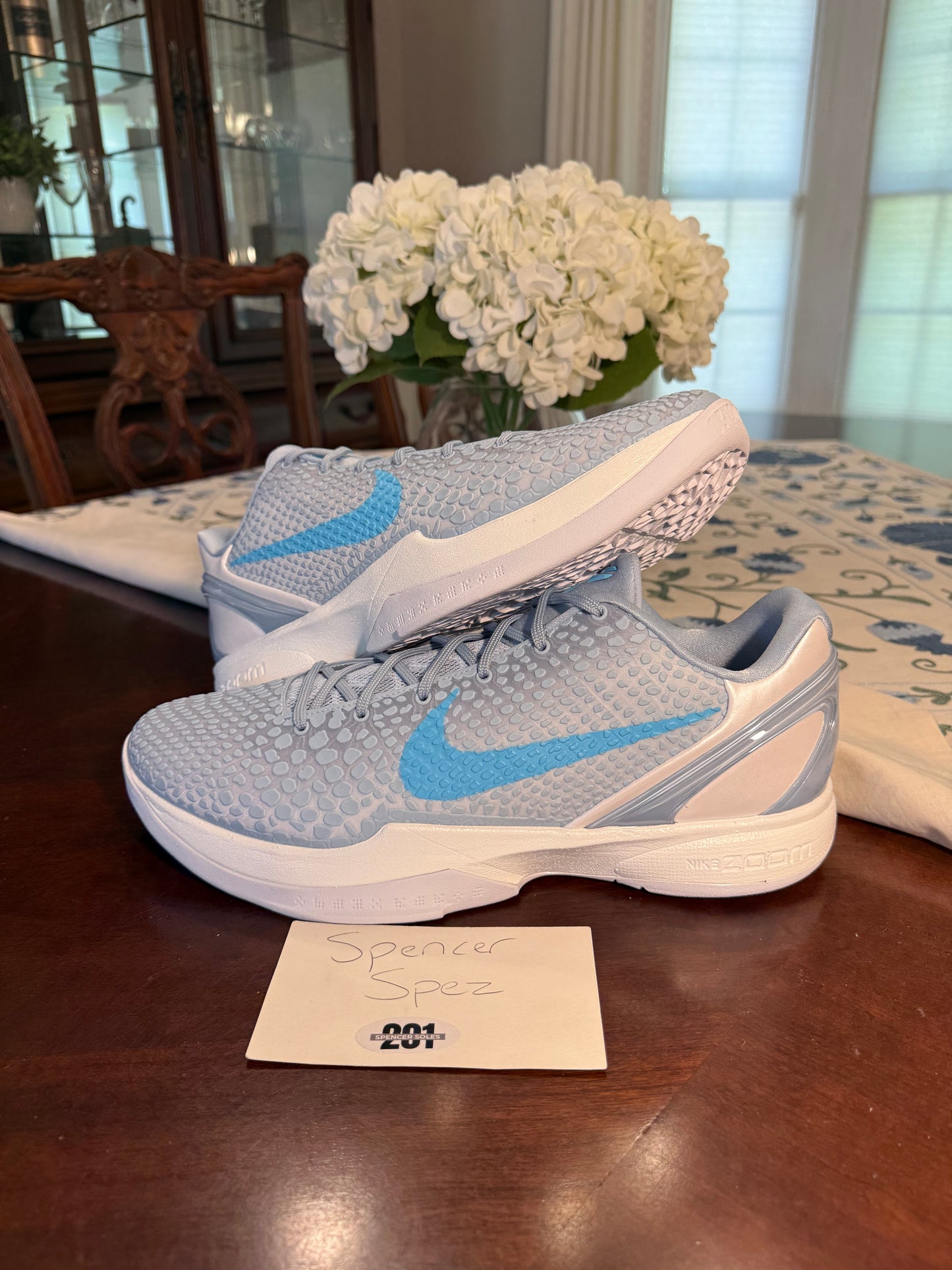 Kobe 6 Protro Caitlin Clark Light Armory Blue
