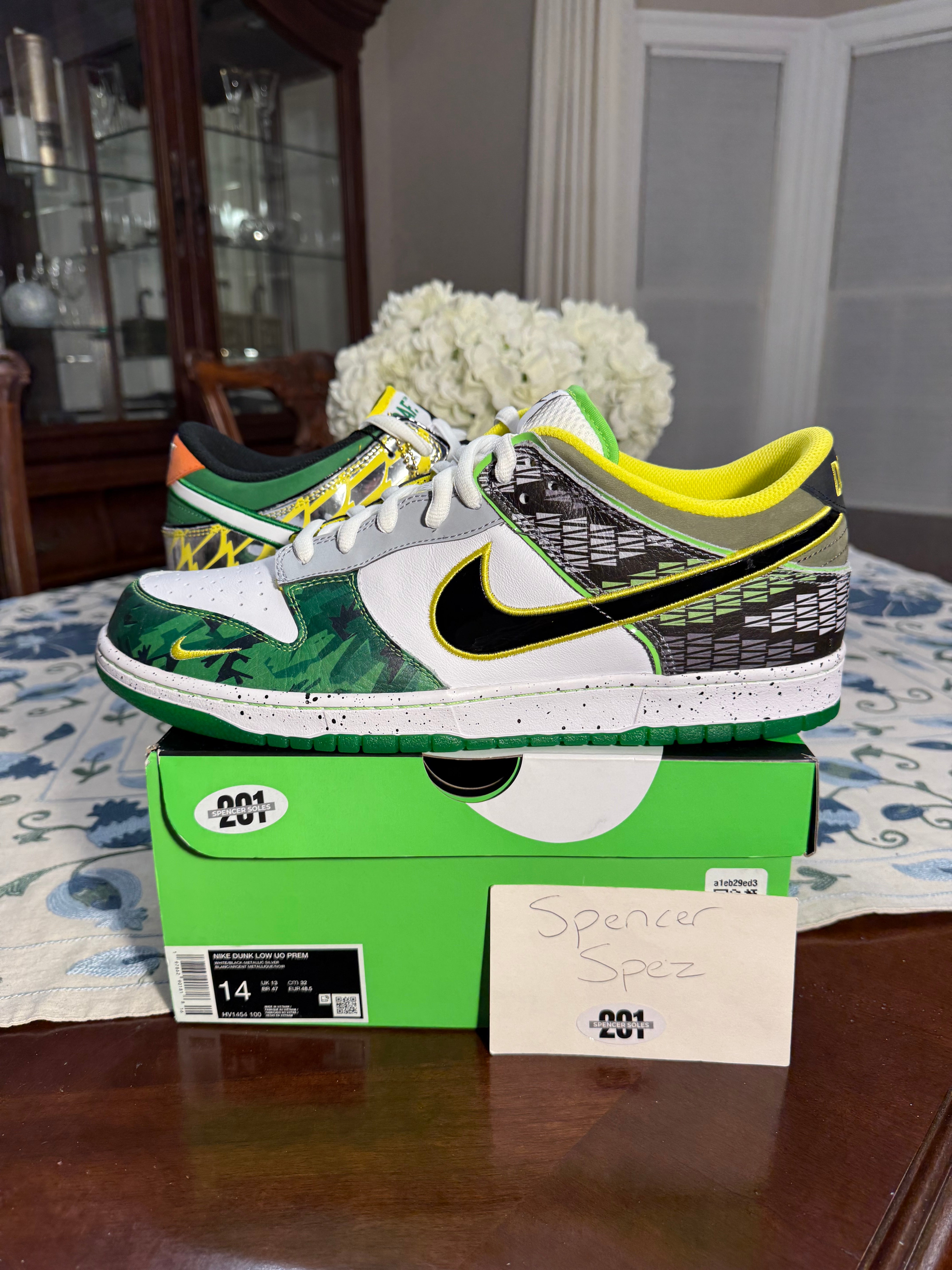 Nike Dunk Low What the Duck Away Oregon PE – Spencer Soles