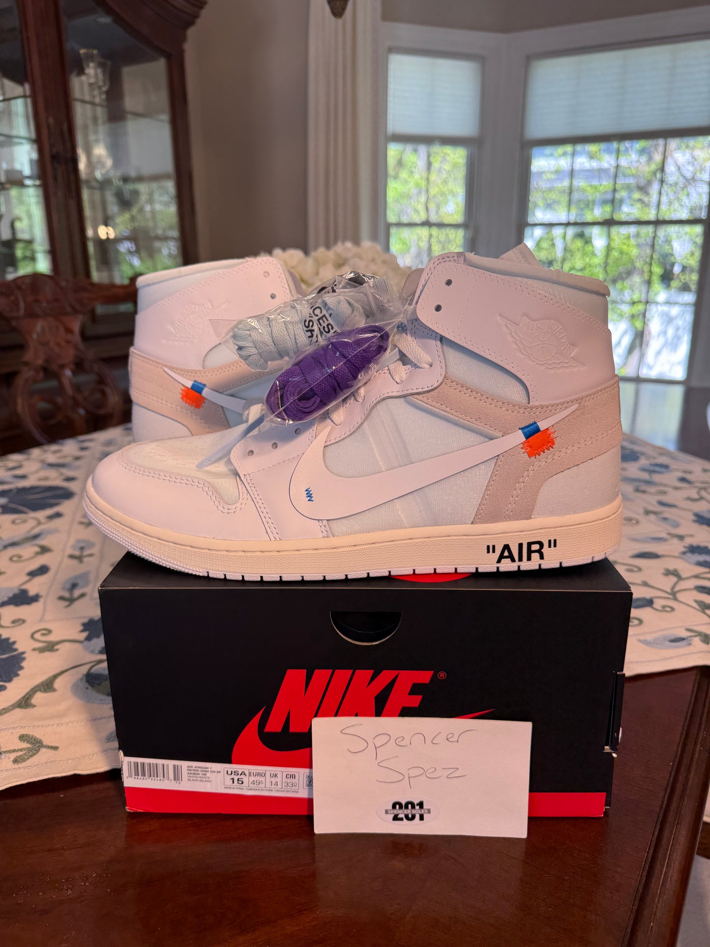 Jordan Retro 1 High Virgil Abloh Archive Alaska