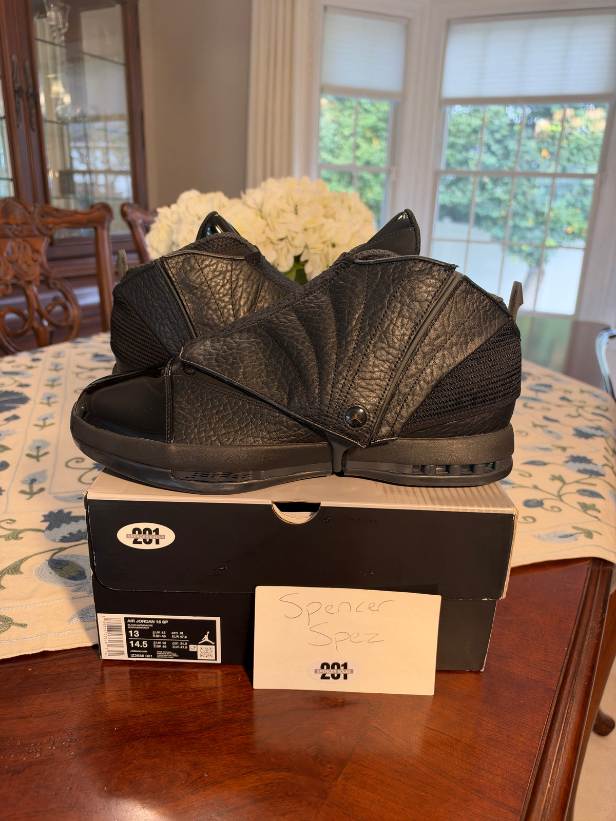 Jordan Retro 16 Black Pack