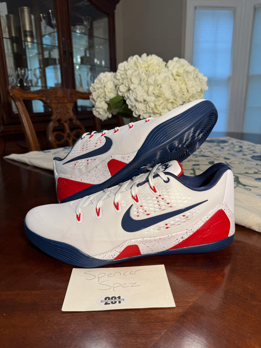 Kobe 9 EM Low Protro UConn PE White