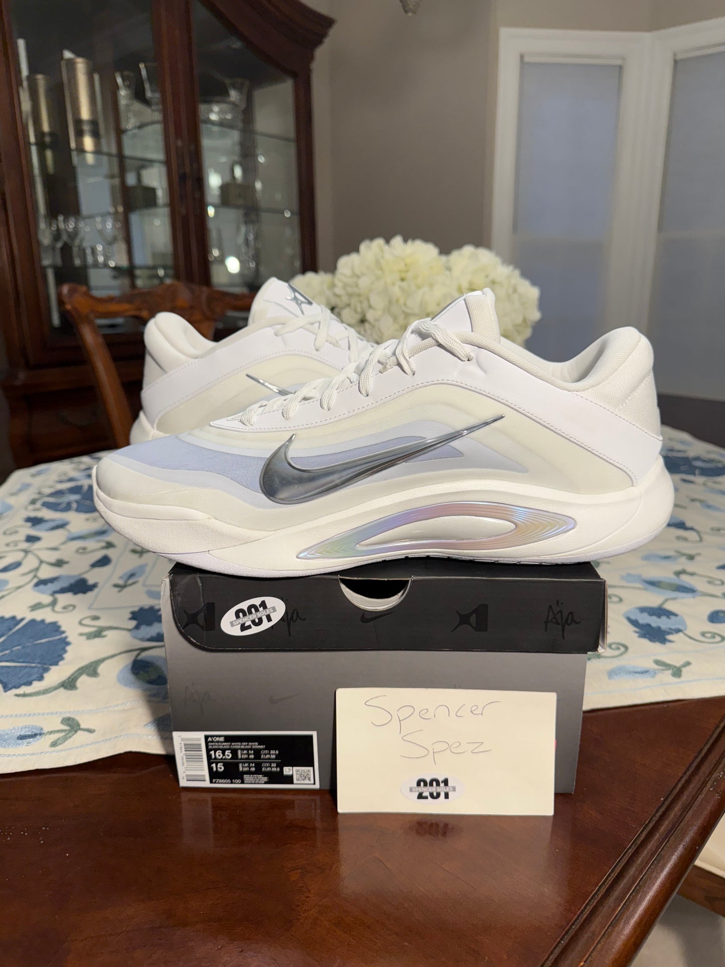 A’ja Wilson A’One Pearl White