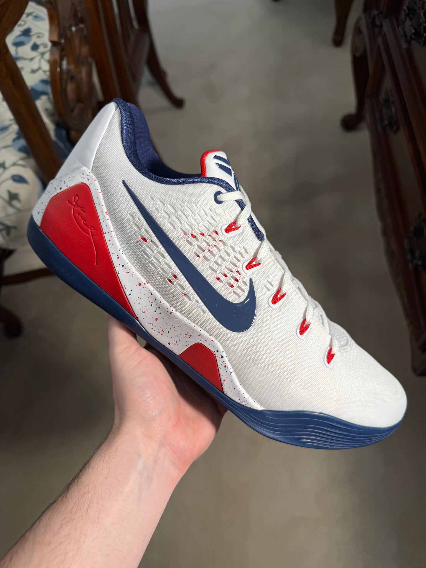 Kobe 9 EM Low Protro UConn PE White *Used*
