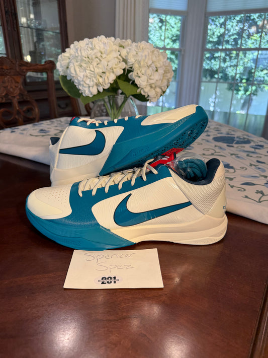 Kobe 5 Protro Caitlin Clark Coconut Milk Spruce
