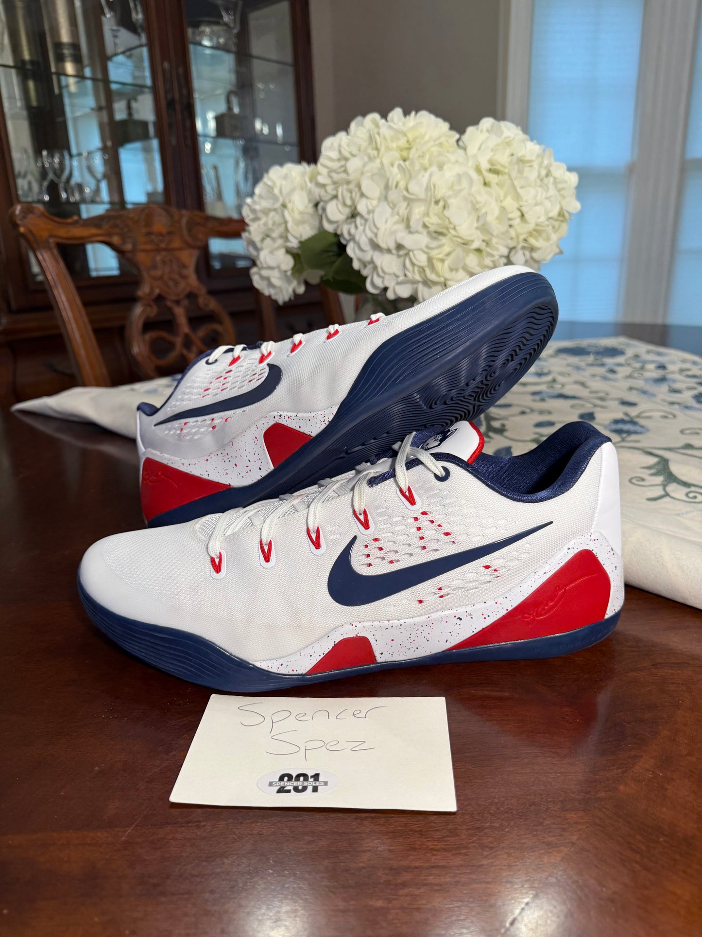 Kobe 9 EM Low Protro UConn PE White *Used*