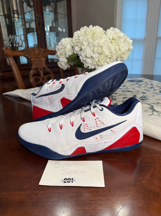 Kobe 9 EM Low Protro UConn PE White *Used*