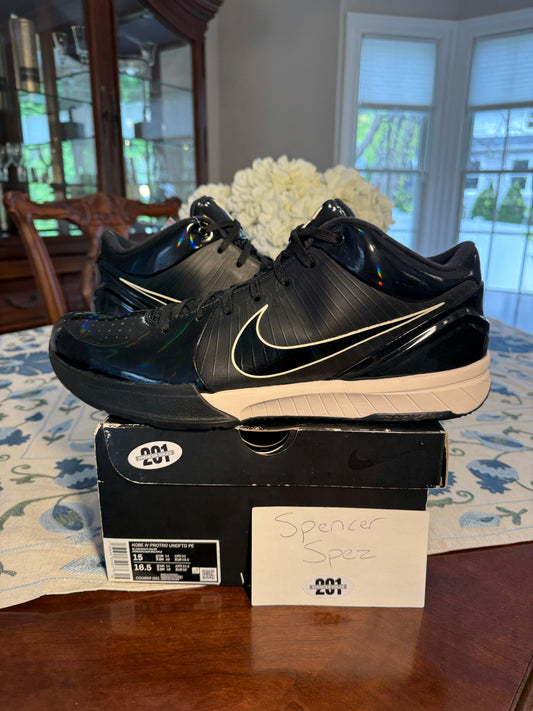 Kobe 4 Protro Undefeated Black