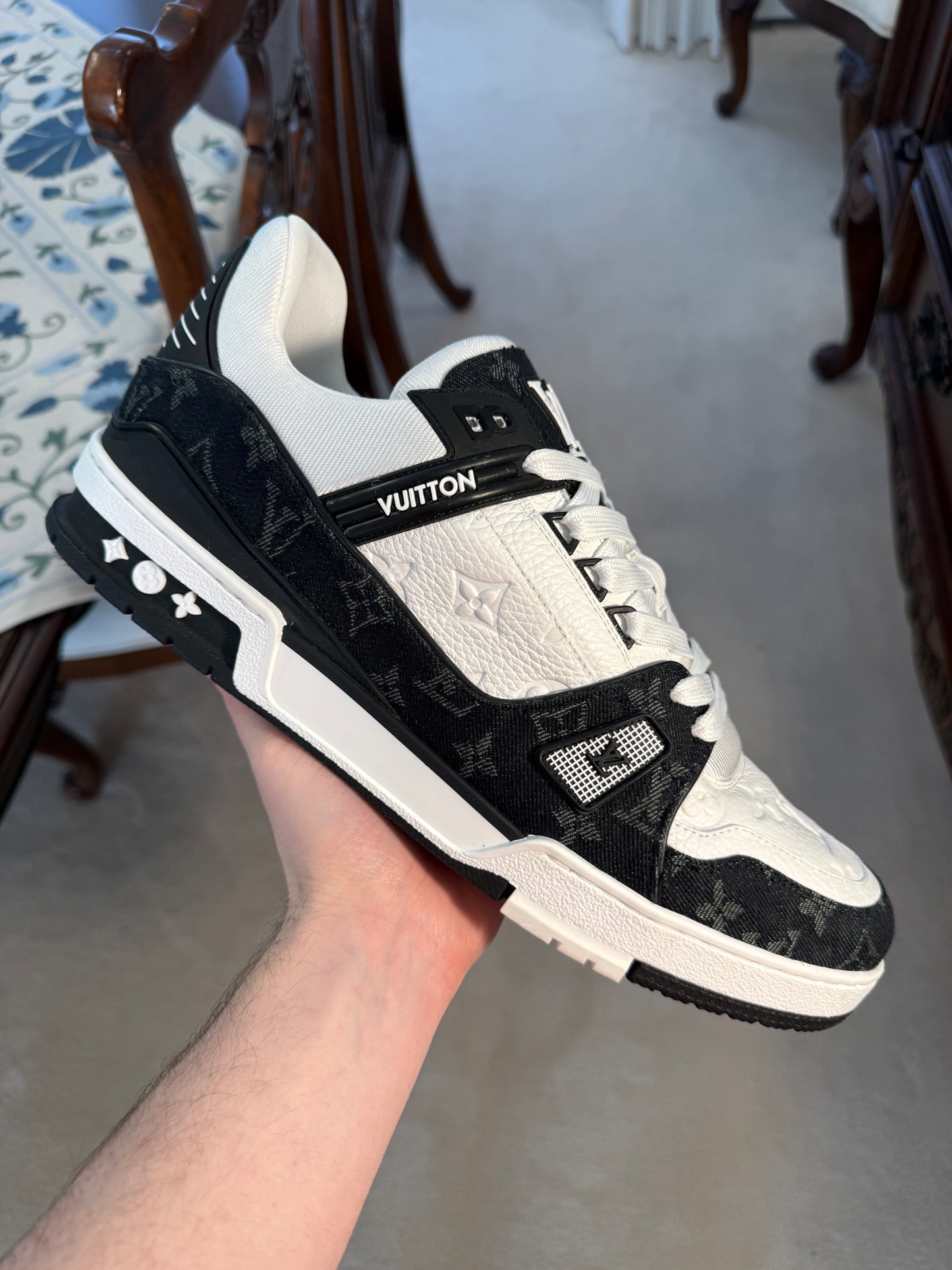 Louis Vuitton LV Trainer White Black