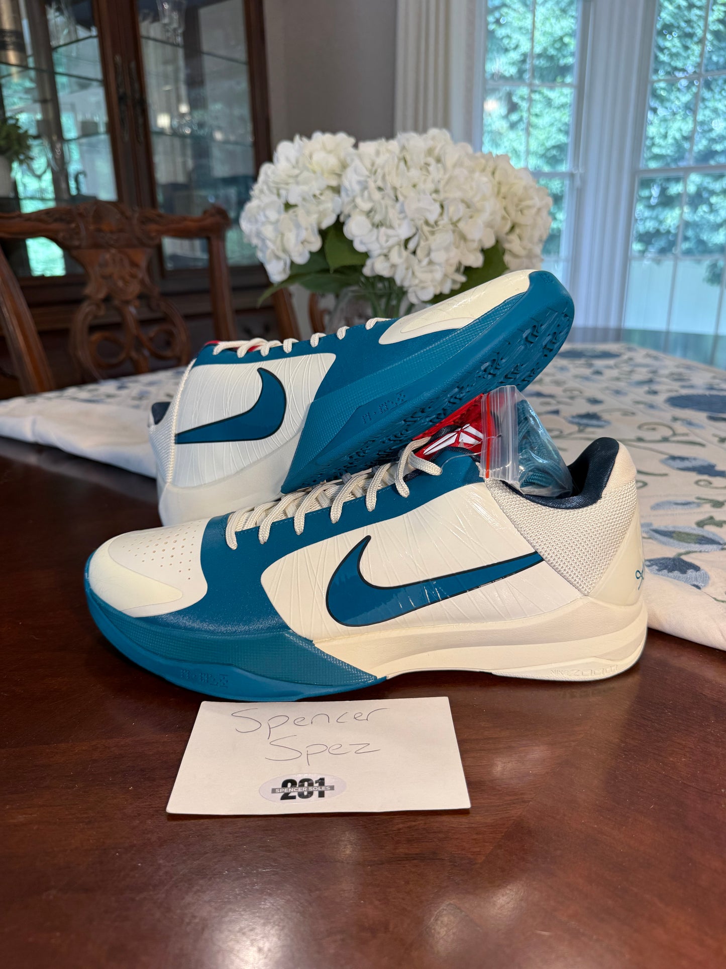 Kobe 5 Protro Caitlin Clark Coconut Milk Spruce