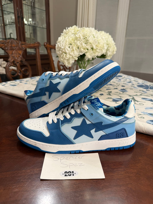 A Bathing Ape Bape Sk8 Sta Camo Blue