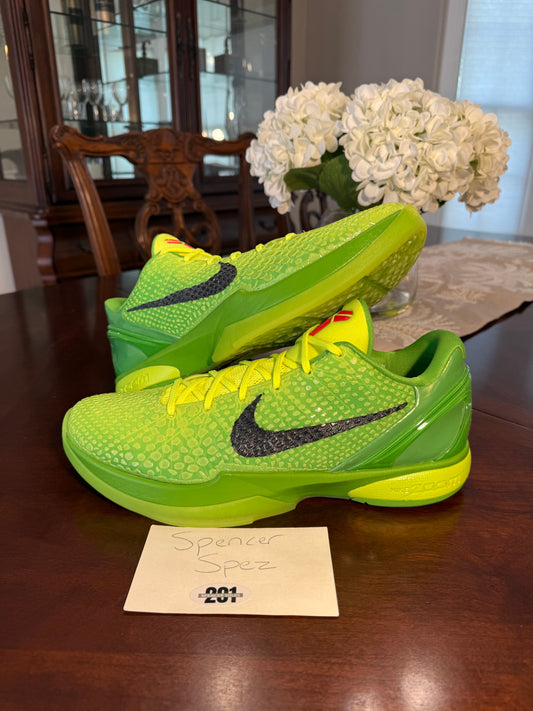 Kobe 6 Protro Grinch