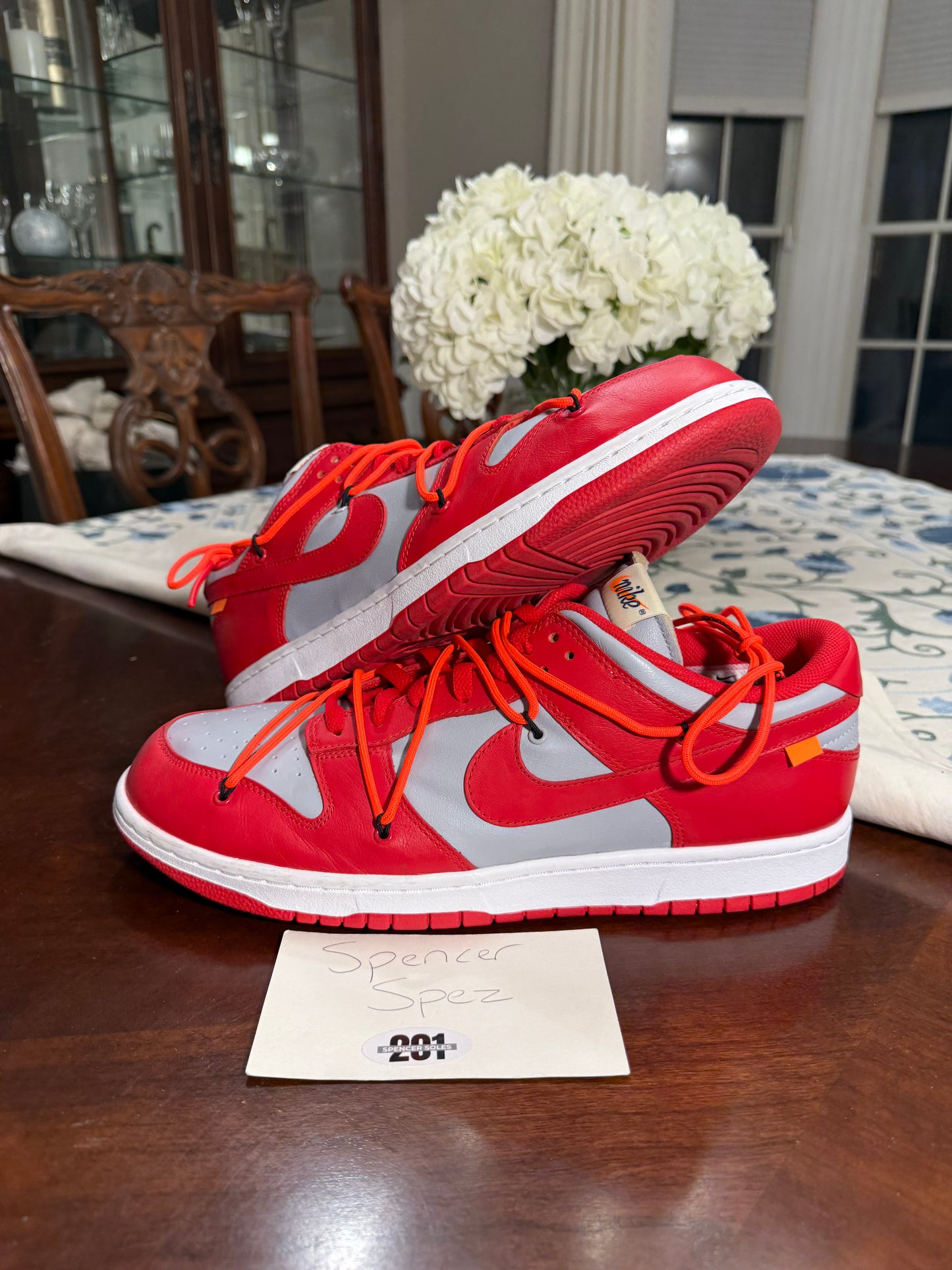 Nike Dunk Low Off-White University Red